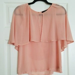 Forever 21 chiffon peach color blouse